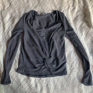 Good Luck Gem striped long sleeve tee